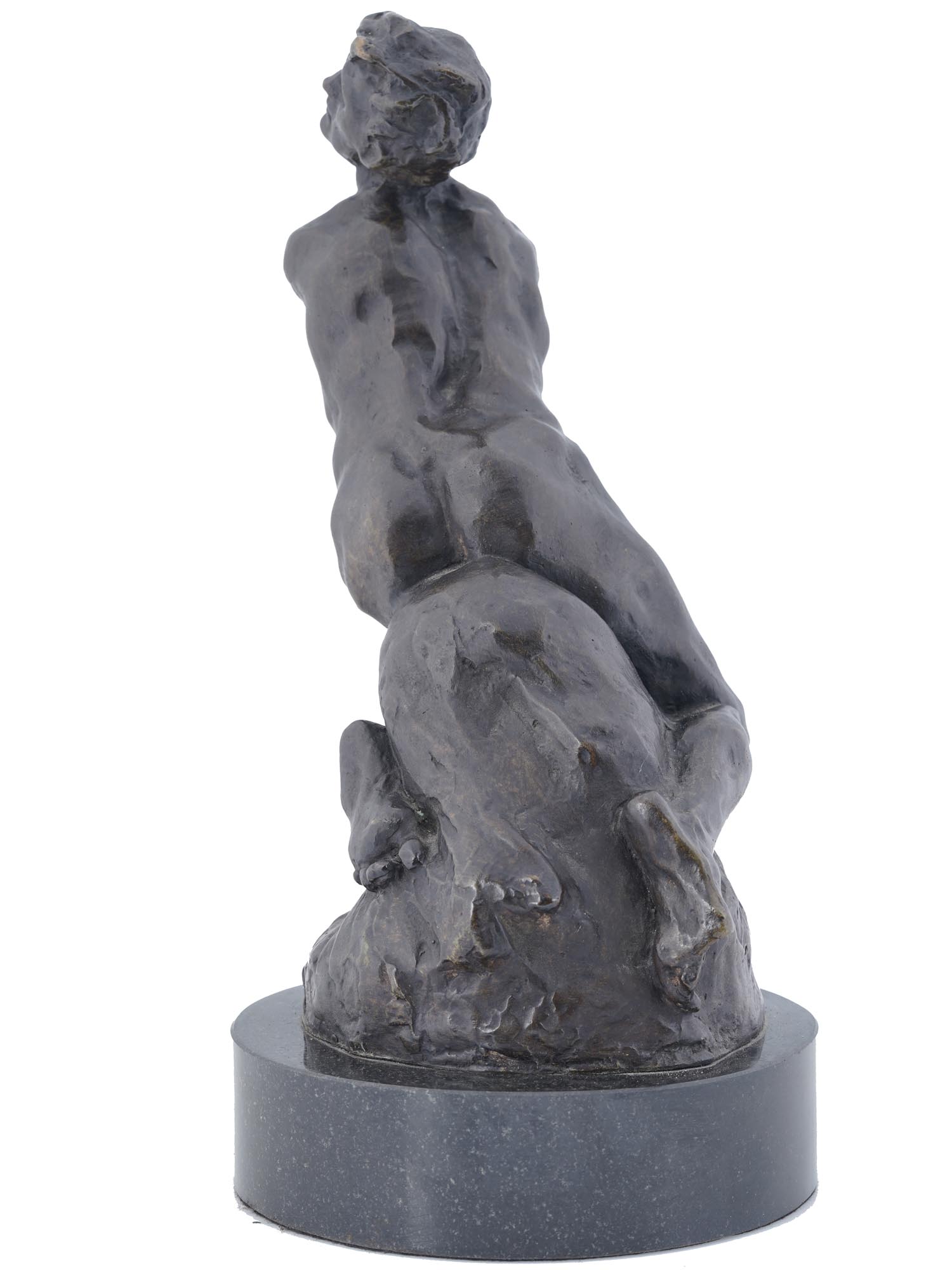 BRONZE SCULPTURE MALE NUDE PAUL ANGE NOCQUET PIC-3